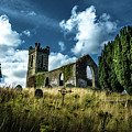 Old Church Ruin with Graveyard in Ireland